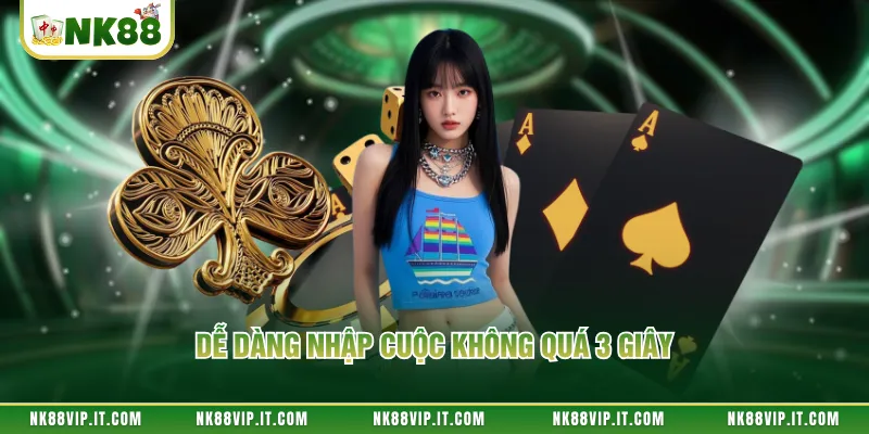 Dễ dàng nhập cuộc không quá 3 giây